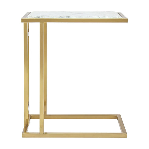 Mila Sofa Table Gold - Grey Marble