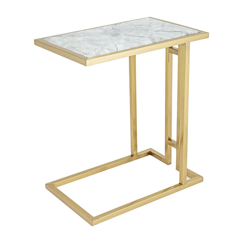 Mila Sofa Table Gold - Grey Marble