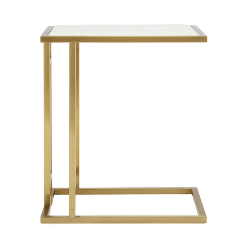 Mila Sofa Table Gold - White Marble