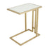Mila Sofa Table Gold - White Marble