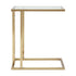 Mila Sofa Table Gold - Clear Glass