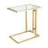 Mila Sofa Table Gold - Clear Glass