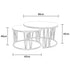 Mila Coffee Table Set Gold - Clear Glass