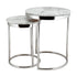 Hudson 2pc Nest End Table-Grey Marble
