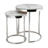 Hudson 2pc Nest End Table-Grey Marble