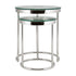 Hudson 2pc Nest End Table - Clear Glass