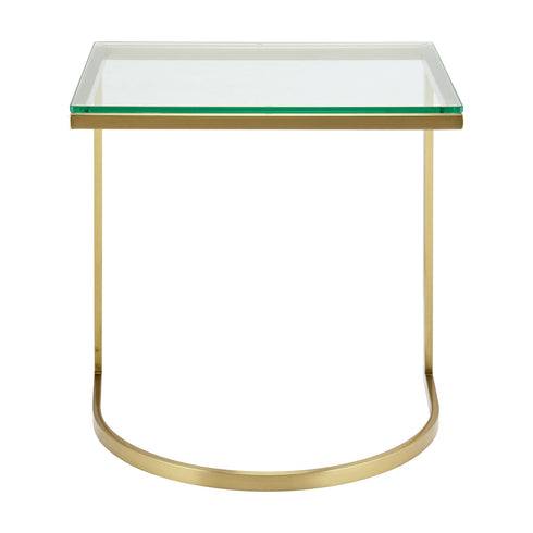 Mavry Sofa Table Gold - Glass Top
