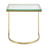 Mavry Sofa Table Gold - Glass Top