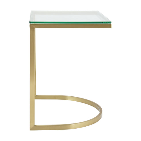 Mavry Sofa Table Gold - Glass Top