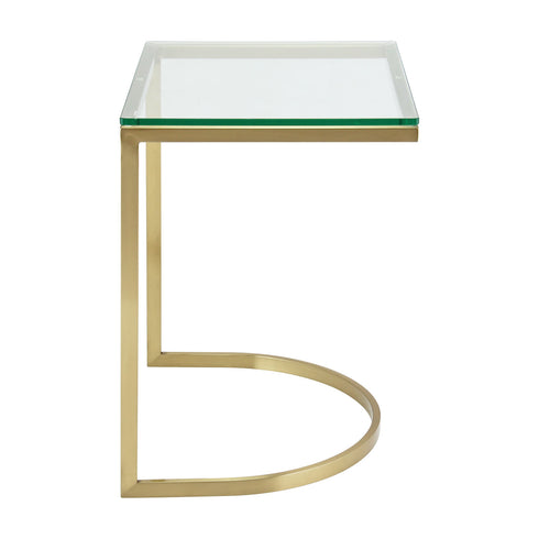 Mavry Sofa Table Gold - Glass Top