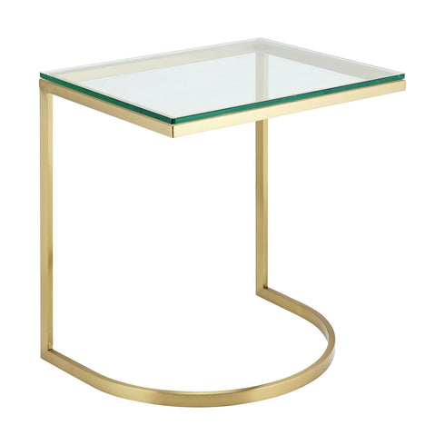Mavry Sofa Table Gold - Glass Top