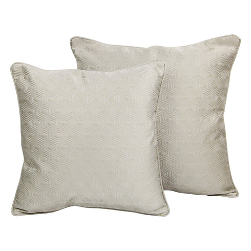 Hex Silver Cushion
