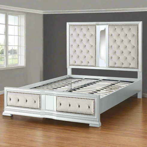 Antara King Bed - Silver
