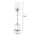 Crystal Ball Candle Holder - Silver