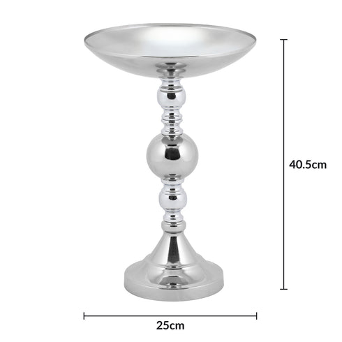 Silver Pillar Dish Stand