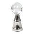 Silver Pillar Crystal Ball Stand
