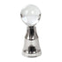 Silver Pillar Crystal Ball Stand