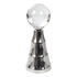 Silver Pillar Crystal Ball Stand