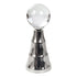 Silver Pillar Crystal Ball Stand