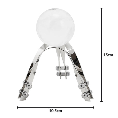 Silver Loop Crystal Ball Stand