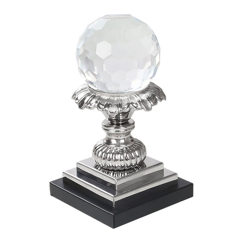 Silver Grand Crystal Ball Stand