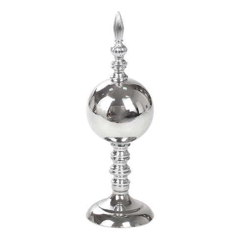 Silver Table Top Sphere Decoration