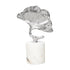 Silver Ginko Leaf Marble Stand