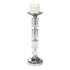 Crystal Stand Candle Holder - Silver