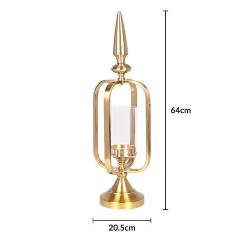 Gold Sphere Candle Holder