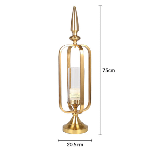 Gold Sphere Candle Holder