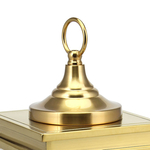 Gold Glass Lantern
