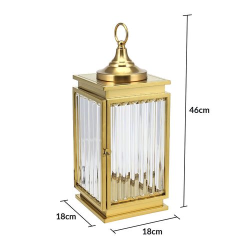 Gold Glass Lantern