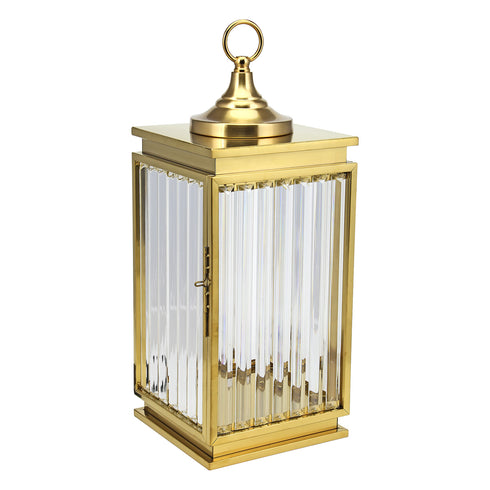 Gold Glass Lantern