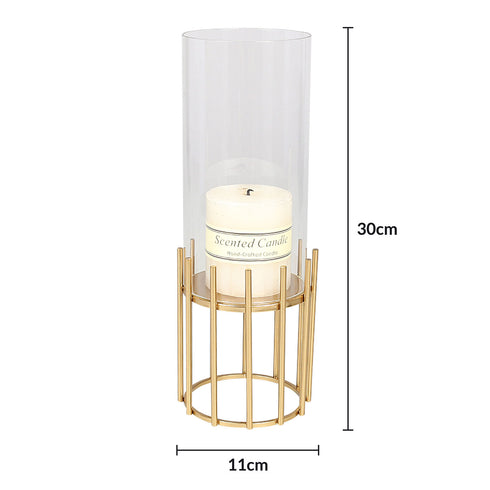 Gold Colum Stand Candle Holder