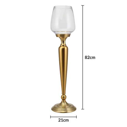 Gold Stem Candle Holder