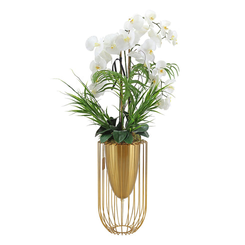 Gold Cage Vase