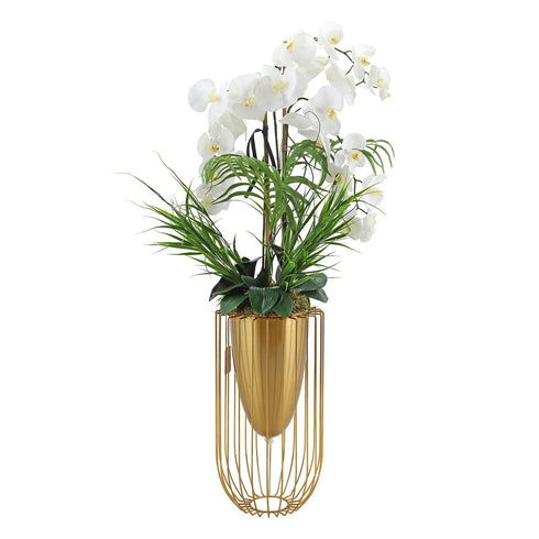 Gold Cage Vase