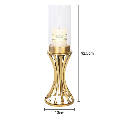 Pillar Candle Holder - Gold