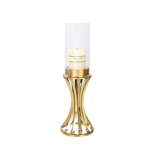 Pillar Candle Holder - Gold