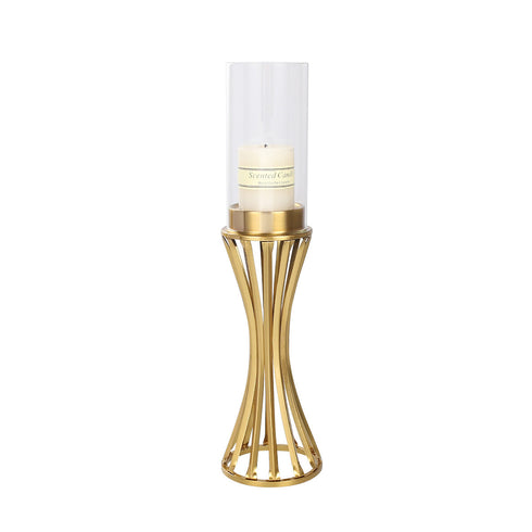 Pillar Candle Holder - Gold