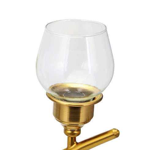 Gold Tripod Candle Holder