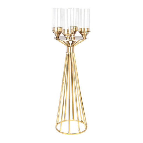 Candela Floor Candle Holder - Gold Tall