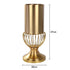 Cage Bottom Gold Vase