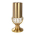 Cage Bottom Gold Vase