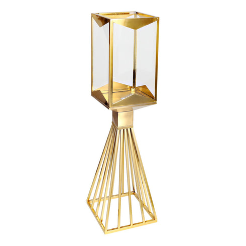 Square Candle Holder - Gold
