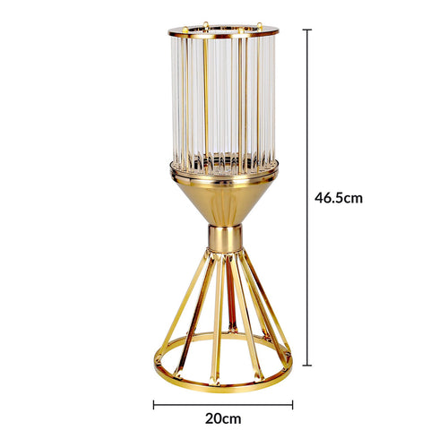 Hexagon Candle Holder - Gold