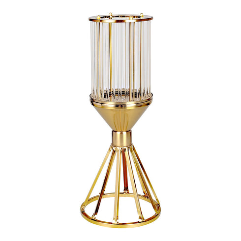 Hexagon Candle Holder - Gold