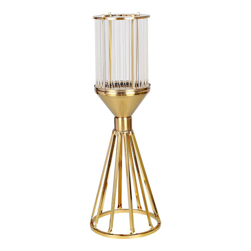 Hexagon Candle Holder - Gold