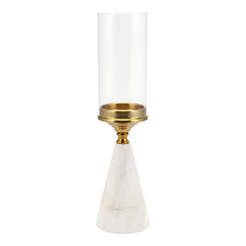 Marble Base Candle Holder - Gold