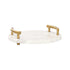 Gold Marble Round Tray